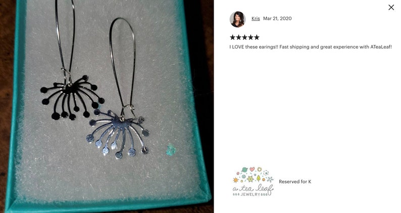 Dandelion Fluff Lightweight Earrings image 3