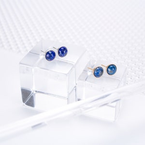 Lapis lazuli Stone Post Earrings