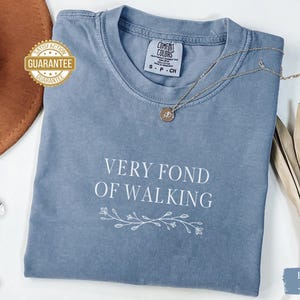 Pride and Prejudice Shirt Comfort Colors Jane Austen Gift for Readers Book Lover Gift Club Bookish Merch Walking Elizabeth Bennet Sweatshirt image 3