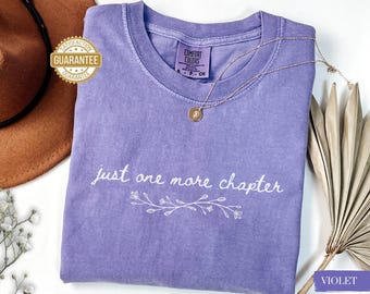 One More Chapter Book Shirt Comfort Colors Bookish Gifts for Readers Book Club Reading Shirt Book Lover Gift Sweatshirt Cute Book Nerd Gifts