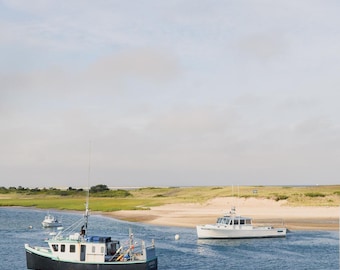 Lámina de Chatham Harbor / Fotografía de Cape Cod / Arte mural costero / Decoración para casas de playa de Nueva Inglaterra / Fotografía oceánica / Descarga digital