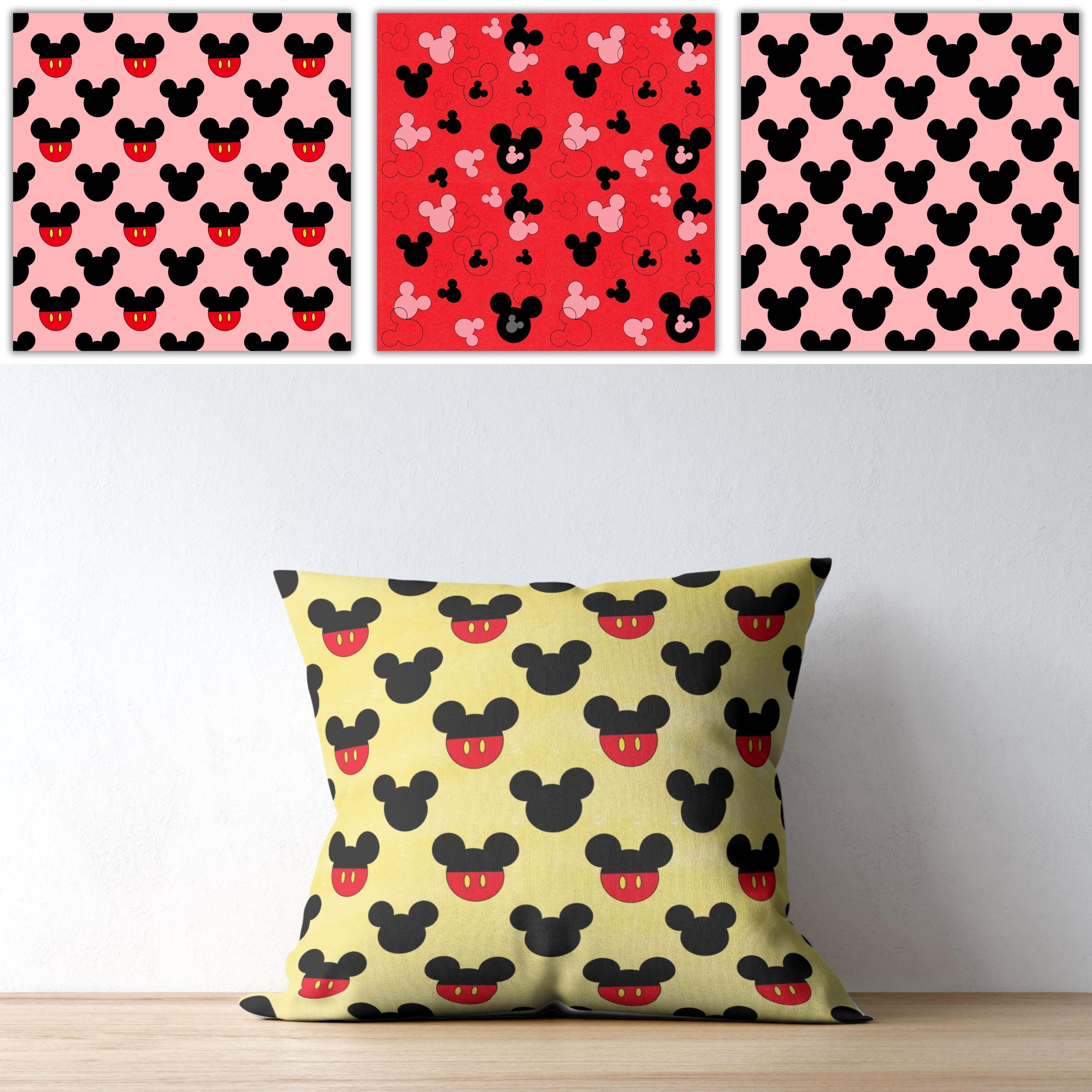 Mickey Mouse Digital Paper, Disney Scrapbook Paper, Mickey Mouse ...