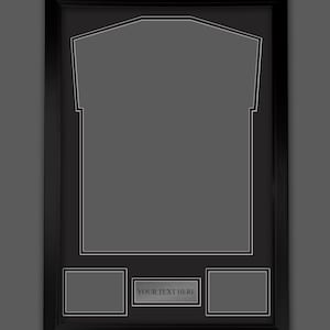 Diy Frames with a free custom metal plaque   . Ideal For Sports Memorabilia Shirts