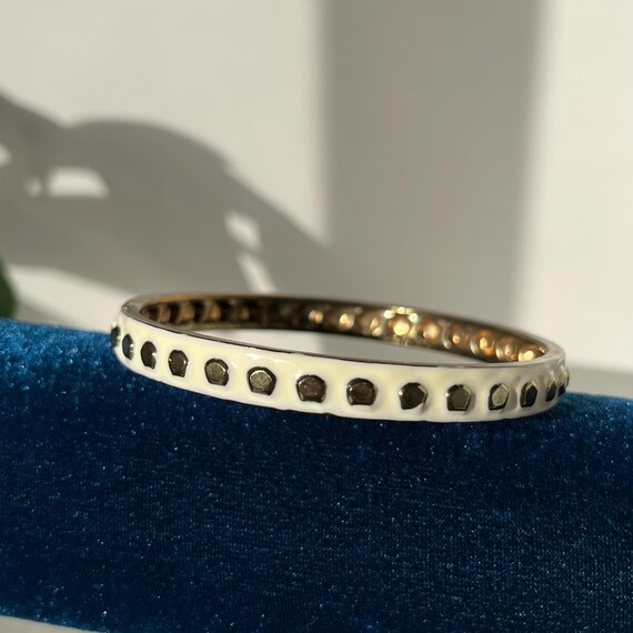 Vintage Enamel Bangle Set - image 5
