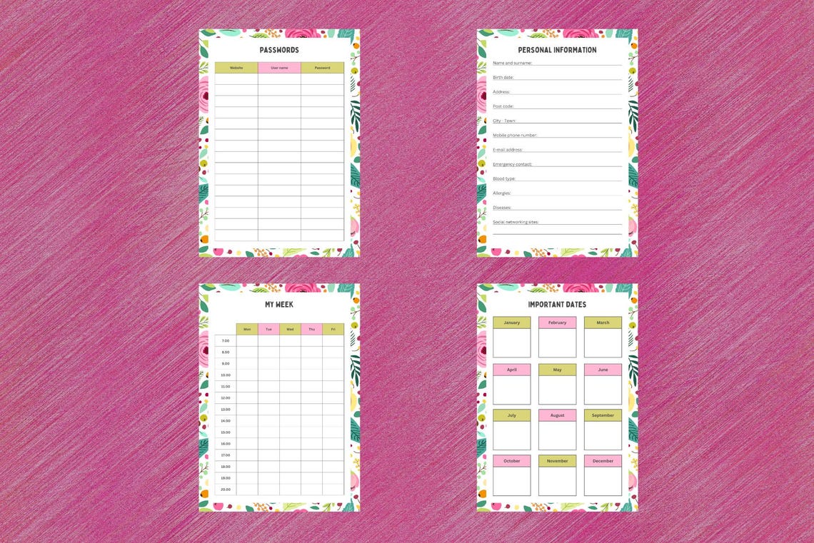 Teacher Planner Printable Stay Organized With Lesson Plans, Academic ...
