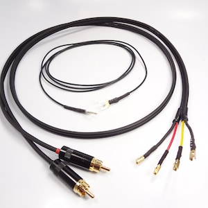 Gotham DUAL platenspeler platenspeler Toonarmkabel RCA Faston