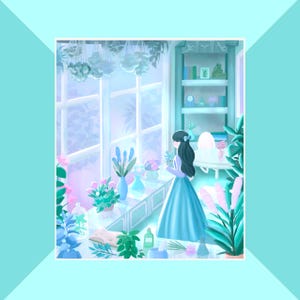 Kräutergarten der Hexe Poster | Poster, Wanddeko, Magisch, Frühling Poster, Frühling, Gemütlich, Fantasy, Hexe, Magische Illustration, Kunstdruck