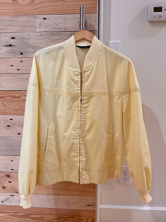 Vintage JC Penny Jacket Large Buttercup Yellow 198