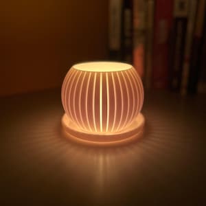 Matte Paint and Candle Holder with New-Century  | 3D Printed Lightweight Candle Holder by Alfa3DDesigns