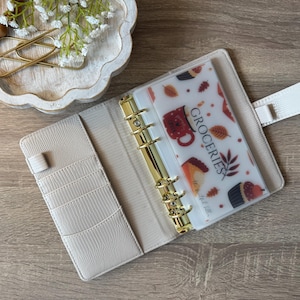 A6 Vellum Cash Envelope Fall Insert: Customizable Minimalist Budgeting