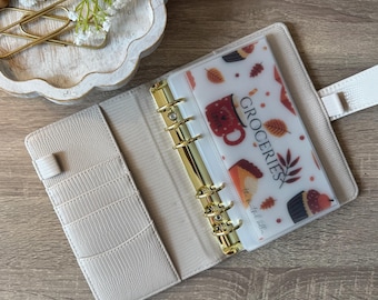 A6 Vellum Cash Envelope Fall Insert: Customizable Minimalist Budgeting