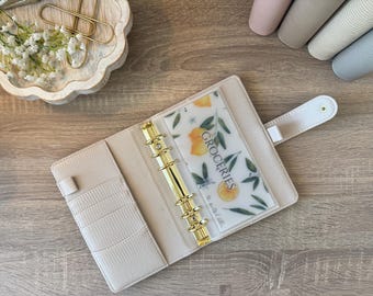 A6 Vellum Cash Envelope Lemons Insert: Customizable Minimalist Budgeting