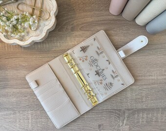 A6 Vellum Cash Envelope Modern Christmas Insert: Customizable Minimalist Budgeting