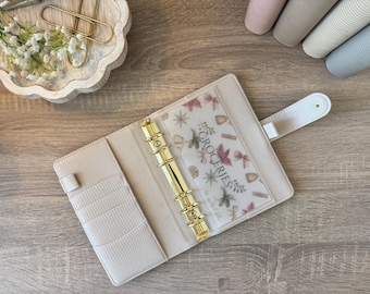 A6 Vellum Cash Envelope Christmas Traditional Insert: Customizable Minimalist Budgeting