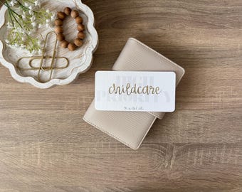 Handmade A6 Binder Inserts: Gold Chrome Vinyl on Linen Cardstock
