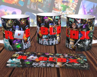 Op Roblox geïnspireerde 11oz gepersonaliseerde gaming-koffiekop, ideaal cadeau voor Roblox-liefhebbers, unieke gamermok voor kinderen, tieners, volwassenen, verjaardagen