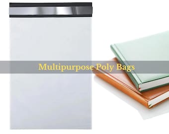 500 Pcs  6"x9" Poly Mailer Shipping Mailing Poly Bags Envelopes, Self Sealing Plastic Lightweight Multipurpose Books Journals Packaging