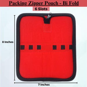 Pochette à fermeture éclair pour organisateur d&#39;outils de manucure pédicure en similicuir avec 6 boucles élastiques, étui de transport pour outils de salon, coupe-ongles - 7 x 20 cm
