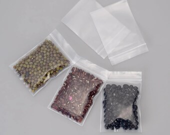 Sacchetti di Plastica Lunghi per Gioielli 5x20cm con Chiusura a Cerniera Trasparente Richiudibili con Foro per Appenderla Sacchetti con Chiusura a Zip
