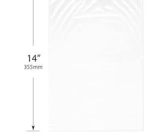 100 sacchetti per merce piatti da 10"x14" sacchetti richiudibili trasparenti in plastica per imballaggio/buste richiudibili con chiusura superiore