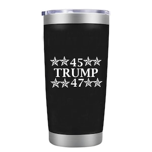 2024 Donald Trump 20 Unzen Edelstahl Laser gravierte Becher Ich werde zu Weihnachten zu Hause sein Trump Inspiration Take Amerika Back Trump Matters