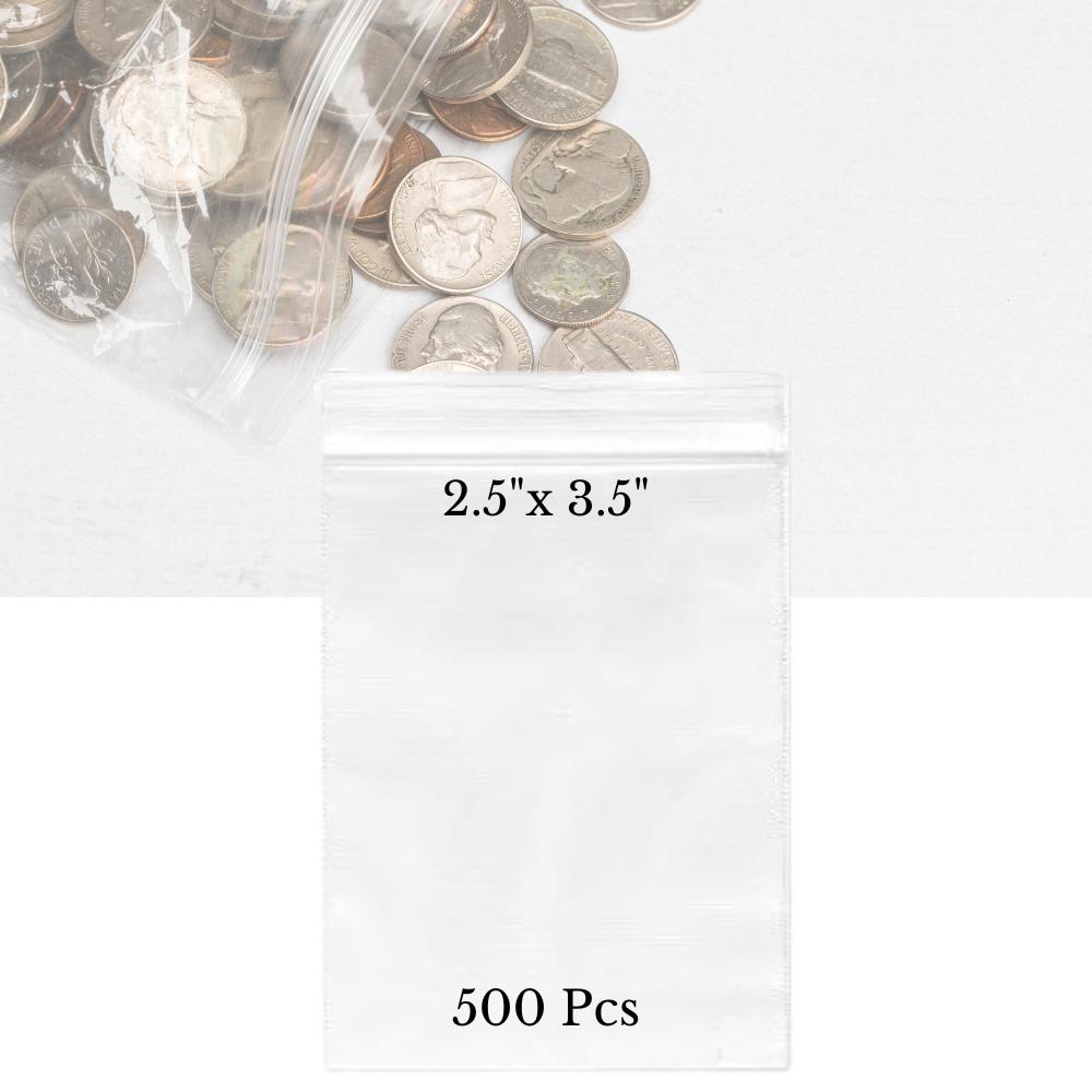 Plastic Dress Sacchetti Di Plastica Richiudibili Con Zip, Dimensioni 3x3 Pollici, Spessore 2 Mil, Trasparenti - Ideali Per Gioielli, Piccoli Pezzi Sacchetti Per Gioielli Trasparenti - Foto 4
