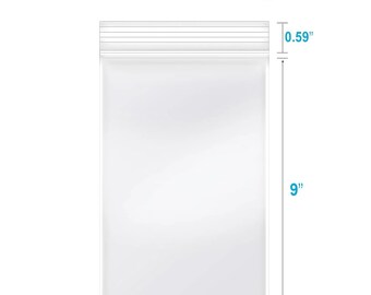 100 pz 6"x9" sacchetti di imballaggio per sacchetti di cellophane/cellofan piatti con chiusura trasparente con chiusura richiudibile per snack, biscotti, caramelle