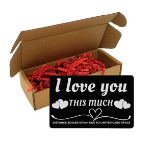 Divertida tarjeta de billetera grabada con nota de amor / El regalo perfecto para tu novio, esposo / Regalo de aniversario para hombres, Regalo de San Valentín para hombres