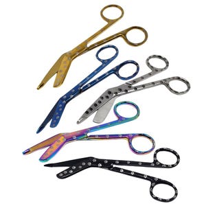 Engraved Paws Print on Nurse Bandage Scissors Stainless Steel 5.5&quot; Shears Medical School Gifts for Her Women Mom Nursing Graduation Student