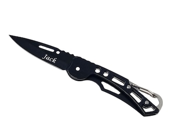 Personalized Stainless Steel Folding Pocket Knife for Camping, Hiking, Backpacking, Fishing & Outdoor Survival Thanksgiving Gift For Dad, BF