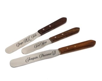 Custom Pharmacy Lab Spatula, Pill Counting, Engraved Pharmacist Graduation Gift, Personalized Pharmacy Technician Gifts, Rx Grad Ceremony