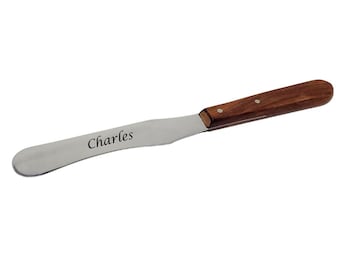 Espátula curva personalizada para pintura al óleo, ideal para mezclar y usar como cuchillo de artista. Pinzas para manualidades. Regalo perfecto para amigos artistas.
