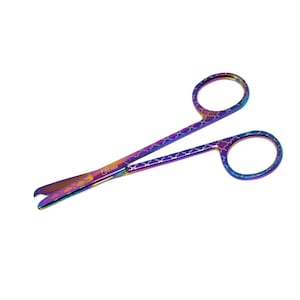 Nurse Week Appreciation Gift Stainless Steel Stitch Scissors 4.5&quot; - Laser Engraved - Personalized Name LPN BSN RN Vet Tech Graduation Gifts