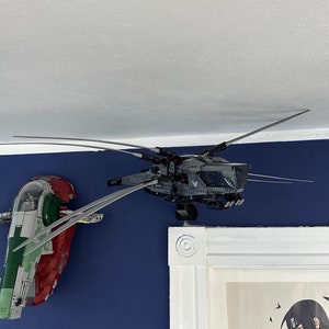 Wall mount display for Lego Dune Atreides Royal Ornithopter 10327