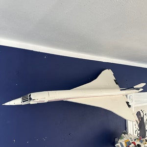 Wall mount display for Lego Icons Concorde 10318