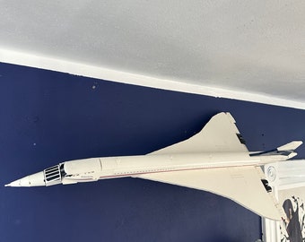 Wall mount display for Lego Icons Concorde 10318