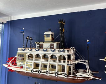 Expositor de pared para Lego Icons River Steamboat
