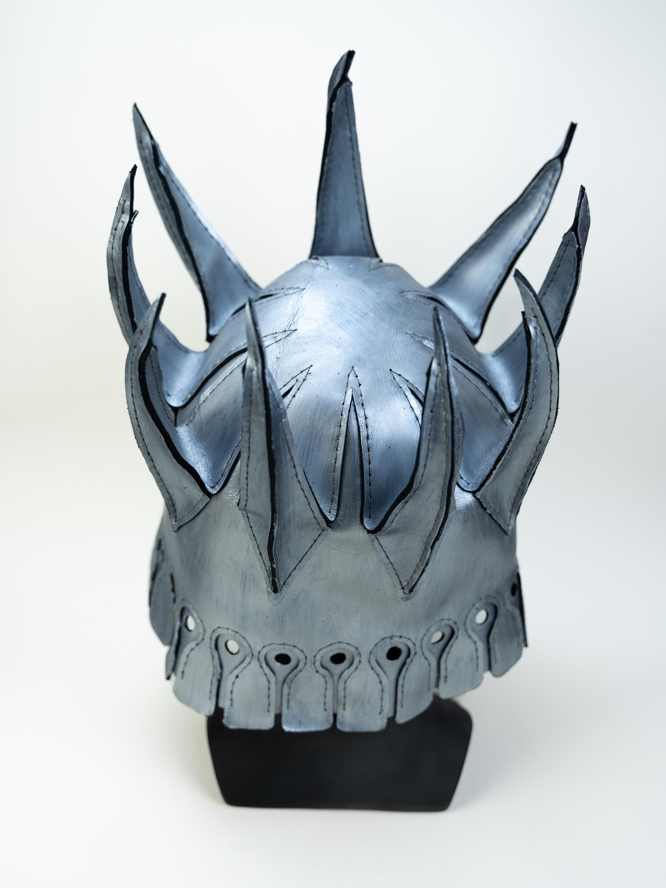 Handmade Leather Skull Helmet: Gothic LARP Armor, Halloween Mask - Etsy