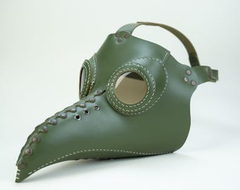Steampunk Plague Doctor Mask - Handmade Leather Mask
