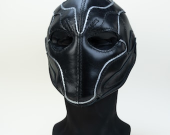 Artisan Deathstroke Helmet - Real Leather Handmade Cosplay Mask | Commission Customization Available