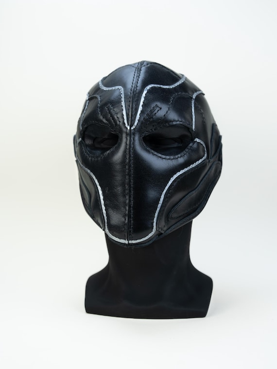 Artisan Deathstroke Helmet - Real Leather Handmade Cosplay Mask | Commission Customization Available