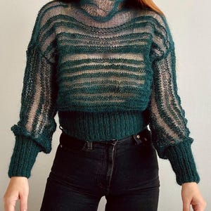 See Through Sweater - Etsy