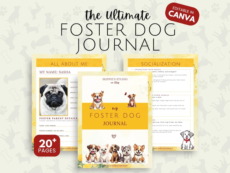 Foster dog journal