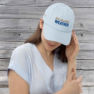 Hot Chocolate Weather Pastel baseball hat