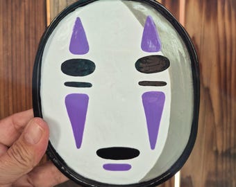 Spirited Away No Face Trinket Dish: Handmade Air Dry Clay Jewelry Tray