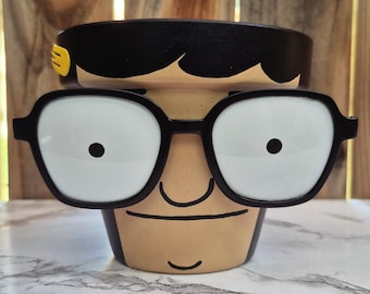 Bob's Burgers: Tina Belcher Planter - Hand-Painted Terracotta Pot