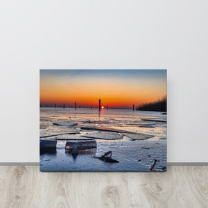 Winter sun on Lake Neusiedl