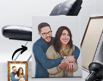 Custom Photo Vector Portrait, Digital Cartoon Illustration (Personalized)