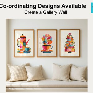 Coffee Wall Art, Retro Kitchen Print, Mid Century Modern Coffee Art ...