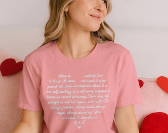 Love is Patient T-Shirt: 1 Corinthians Verse, Unisex Jersey Tee